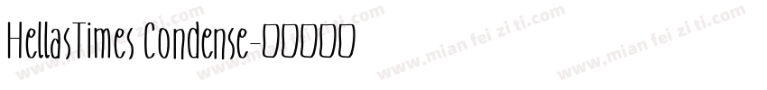HellasTimes Condense字体转换